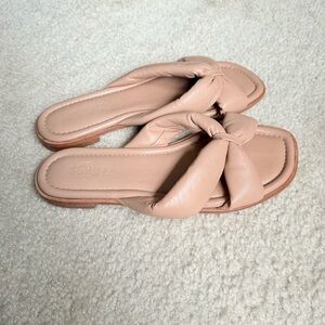 SCHUTZ Fairy Padded Open Toe Leather Sandals Size 9